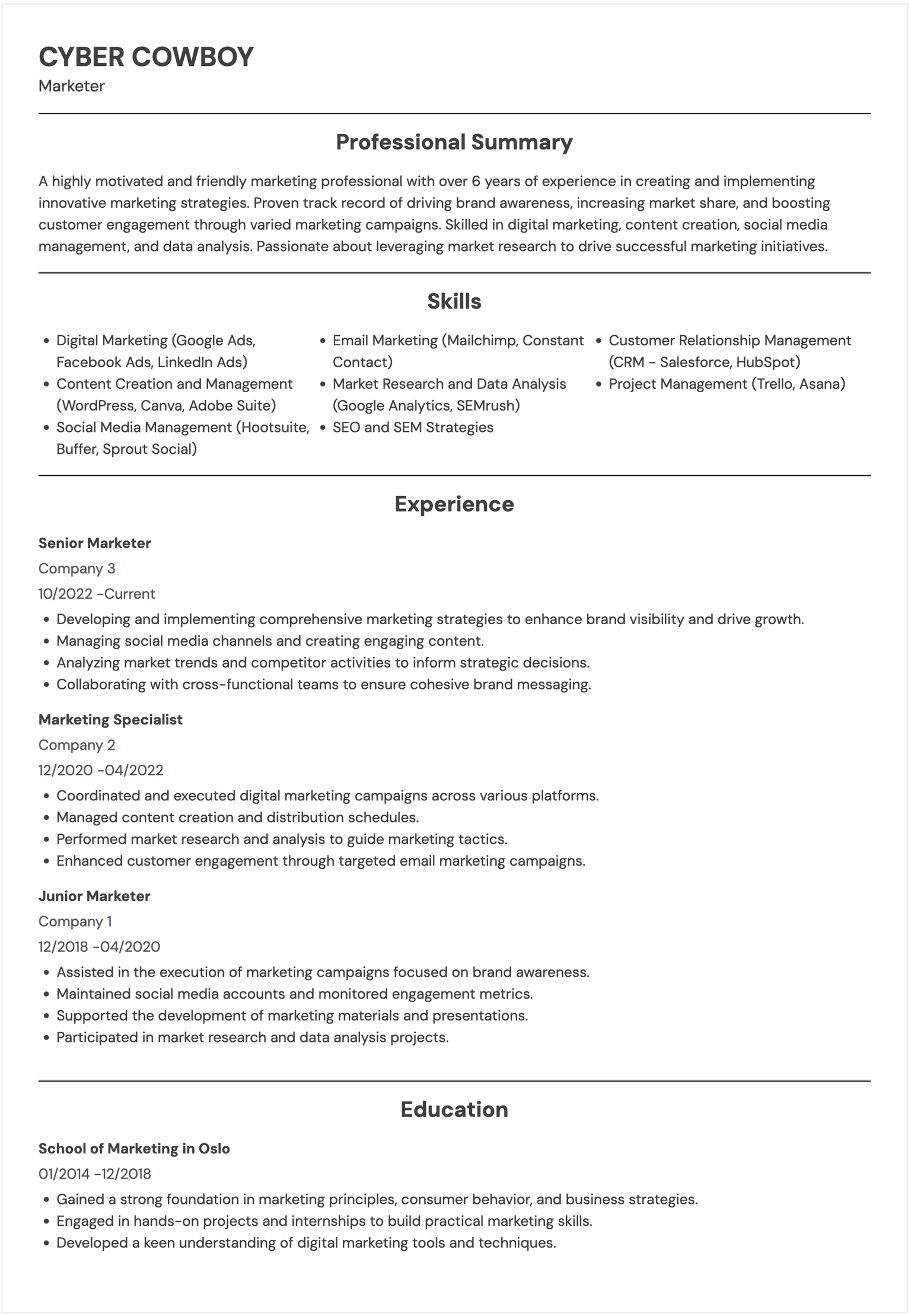 Resume preview